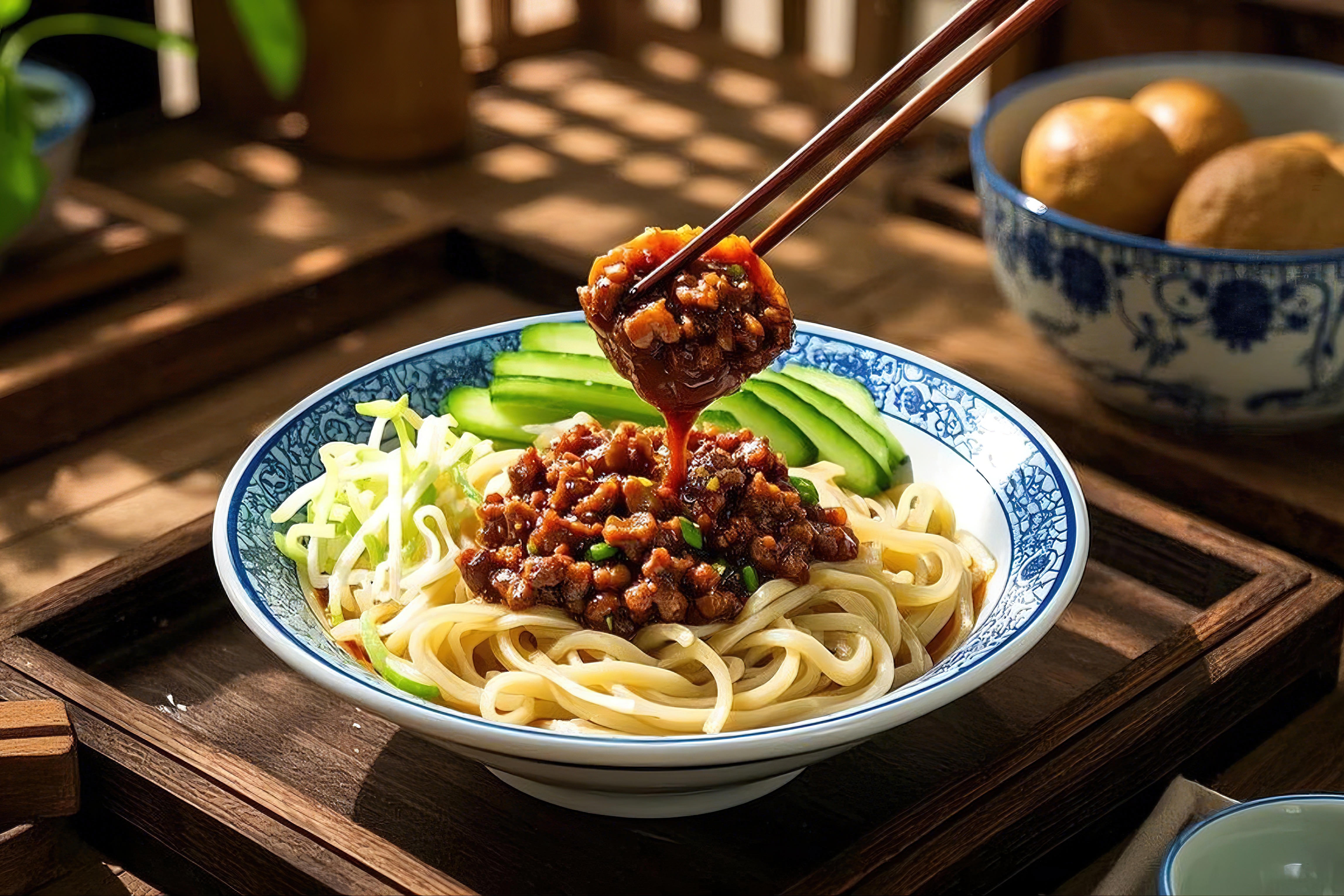 noodles with bean